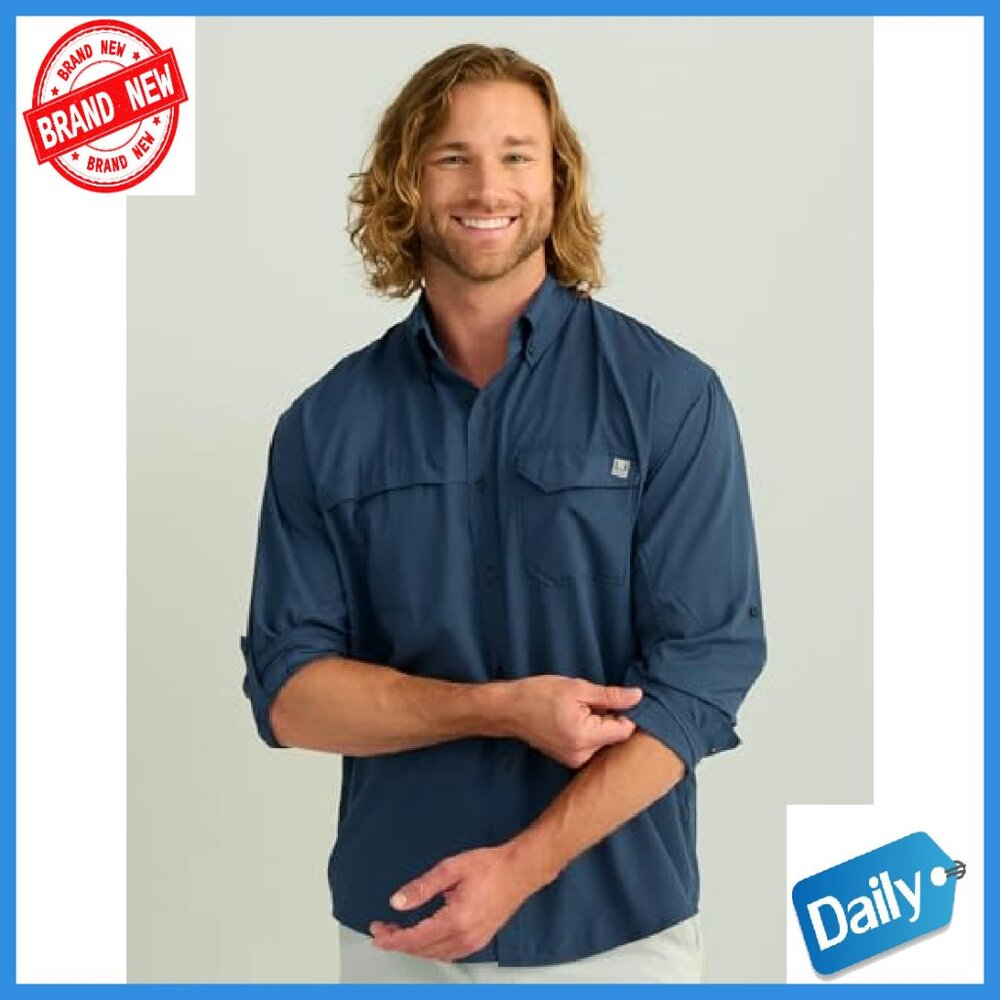 Men's Long Sleeve Button Down Performance Shirt 3… - image 4